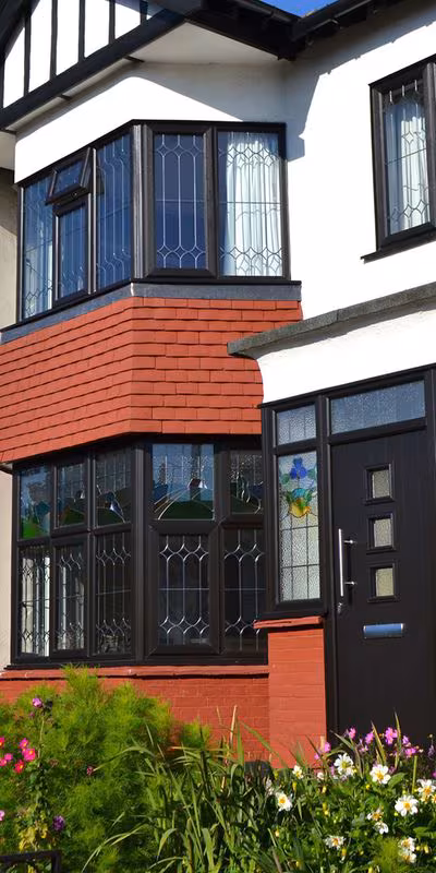 Elegant bay window installation in a period property