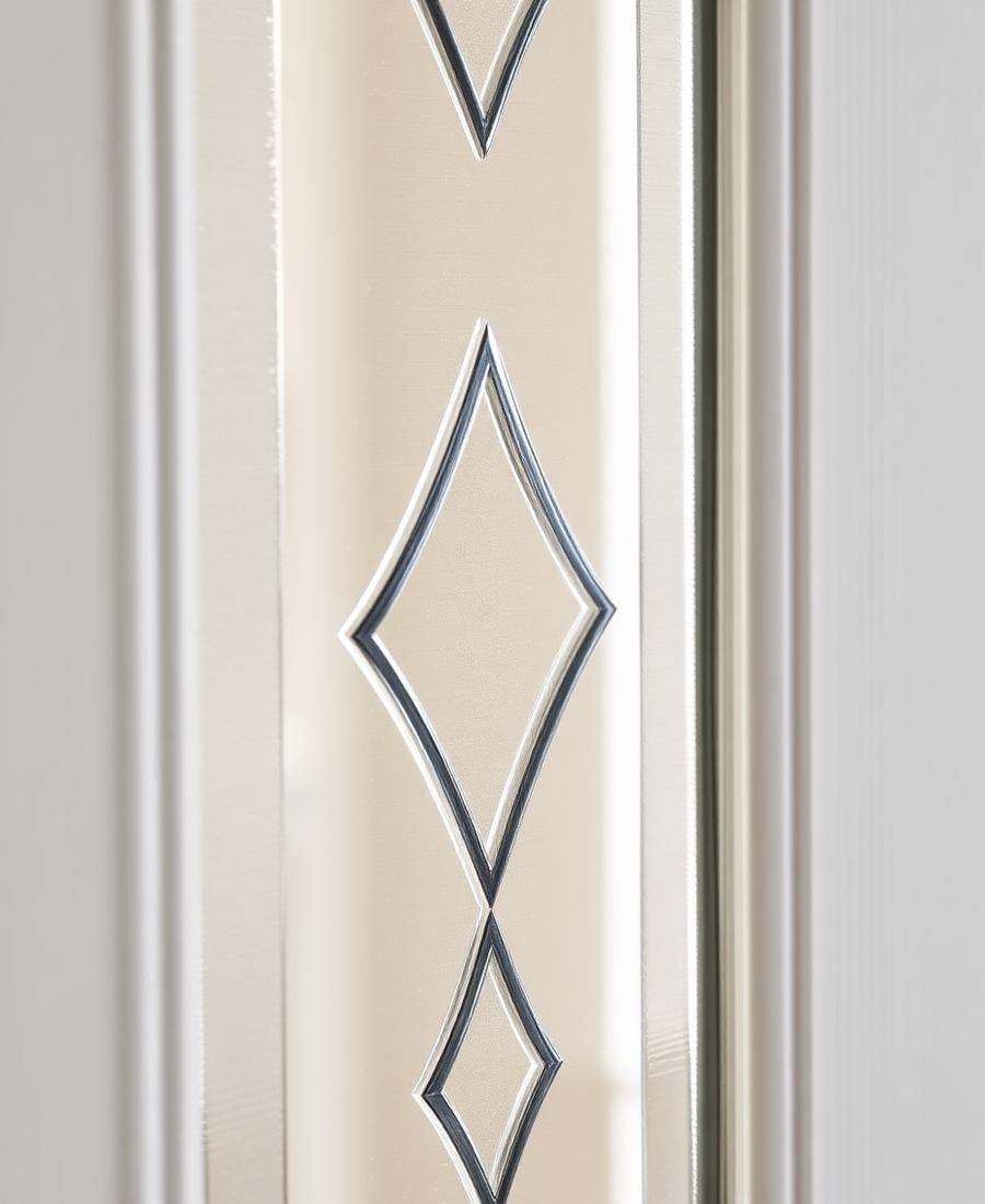 Diamond lead decorative glass design