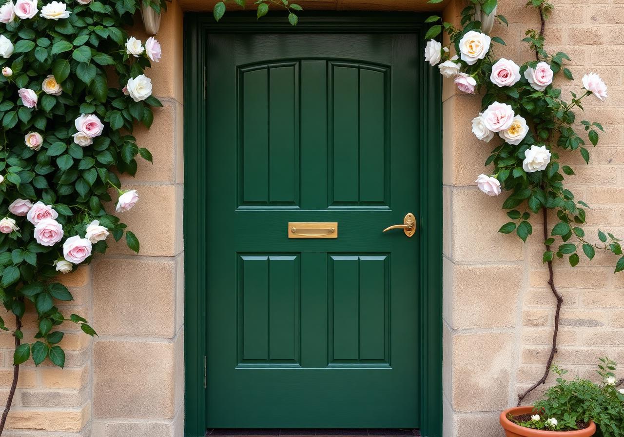 A traditional cottage front door, properly done