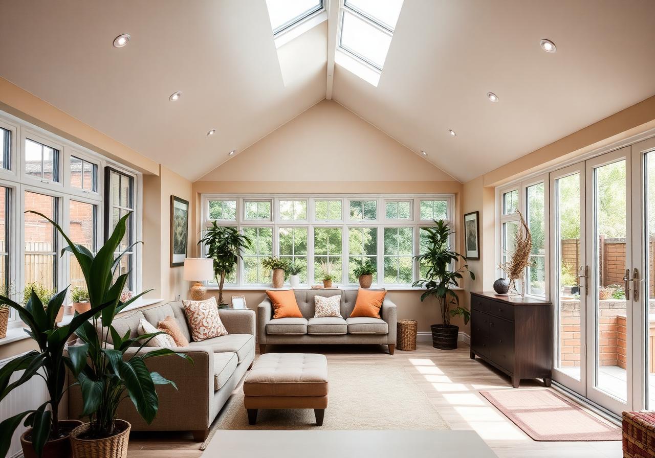 Conservatory transformed into a year-round room
