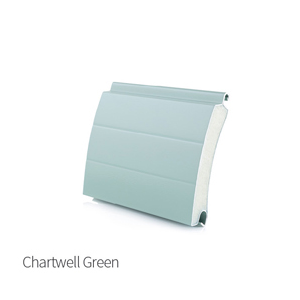 Chartwell Green insulated roller garage door slat sample