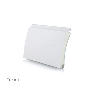 Cream insulated roller garage door slat sample
