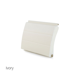 Ivory insulated roller garage door slat sample