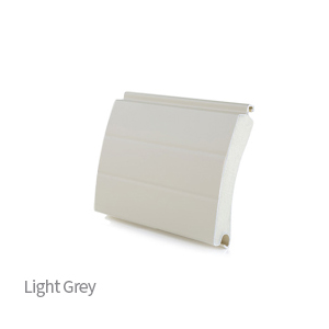Light Grey insulated roller garage door slat sample